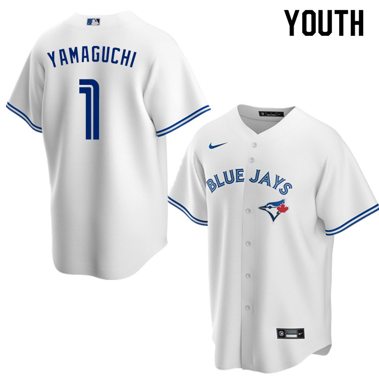 Nike Youth #1 Shun Yamaguchi Toronto Blue Jays Baseball Jerseys Sale-White
